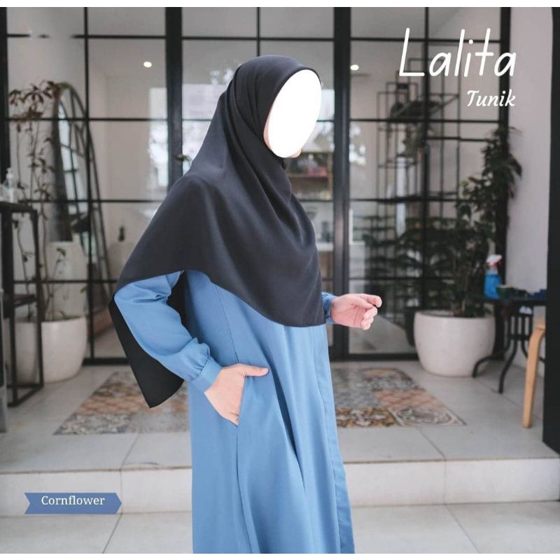 Tunik cantik simpel polos bahan itycrepe ori brand &quot;IJTIHAD&quot;