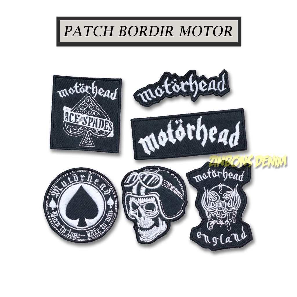 ZINBONS Emblem Patch Bordir Kecil Motorhead Patch Motor