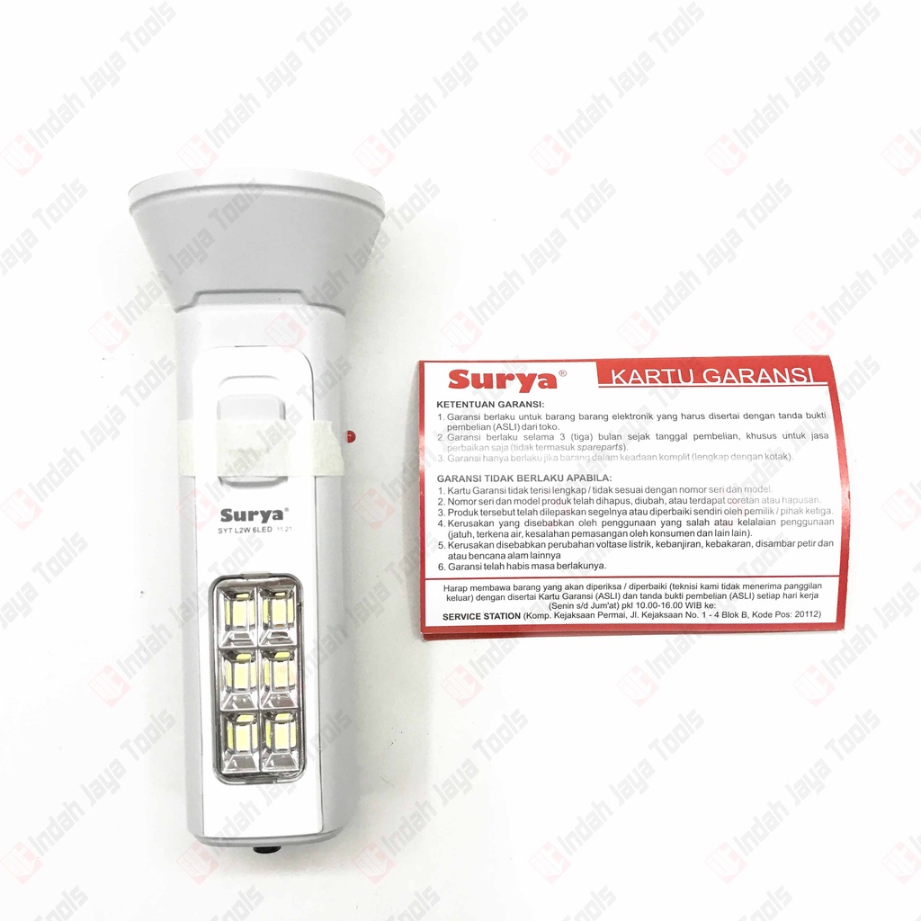 Surya SYT L2W 6LED Senter Lampu Emergency Lamp 2W Super LED 6 SMD