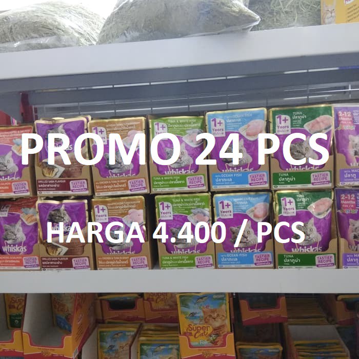 Paket Hemat Whiskas Sachet 85 Gram Harga Grosir Isi 24 Pcs