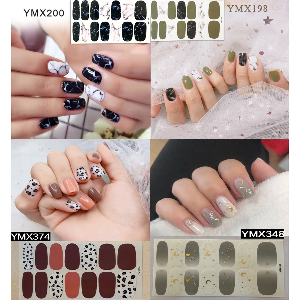 14Pcs/Stiker Kuku Murah / Nail Art Sticker / Nail Art Stiker / Nail Art &amp; Sticker YMX Series