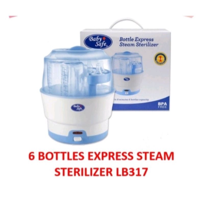 Babysafe baby safe steriliser sterilizer LB317 bottle alat steril botol/ mangkok