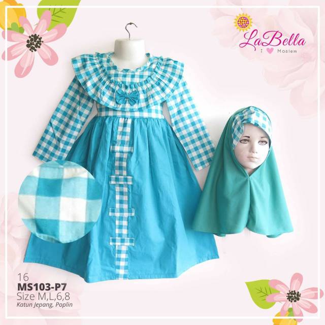 gamis LABELLA_HIJAU TOSCA (16 )