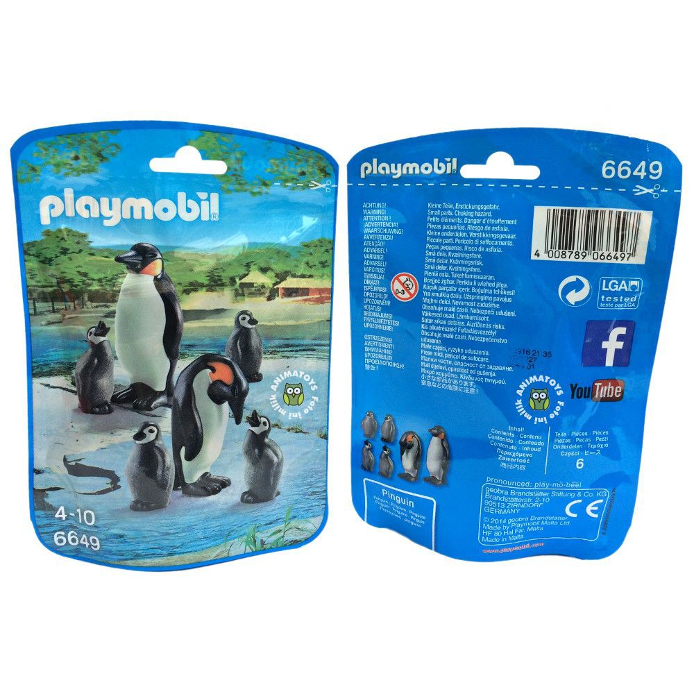 Action Figure Hewan Pinguin | Penguin Family Playmobil 6649 Animatoys