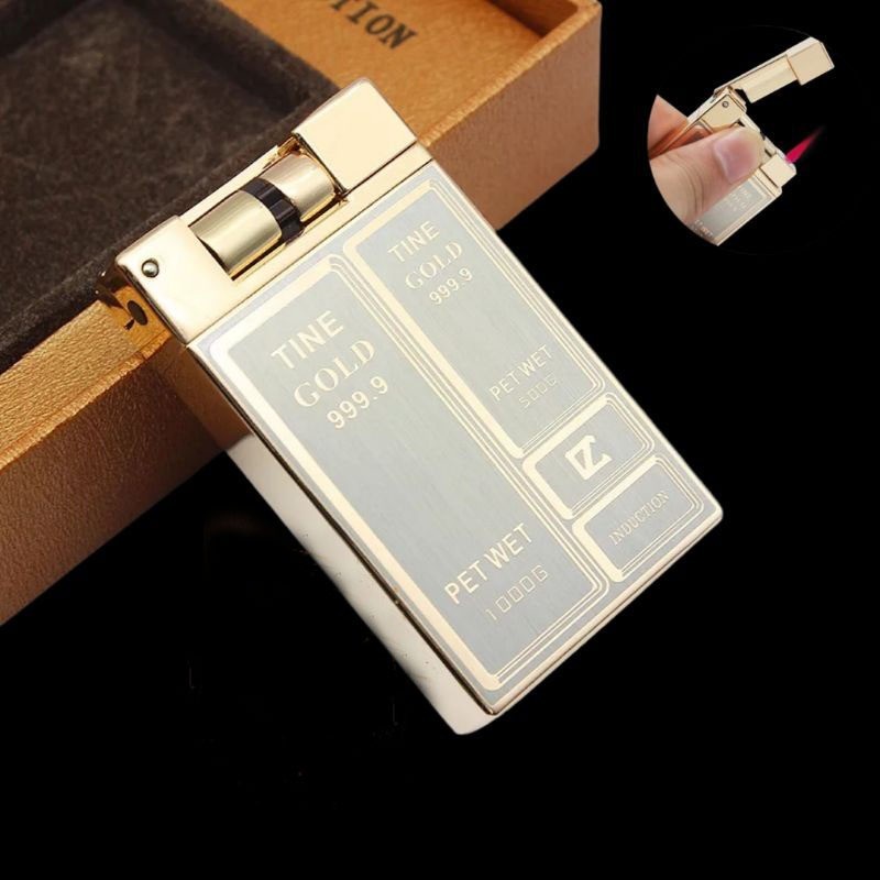 Korek Api Bara Gas Model Emas Tine Gold