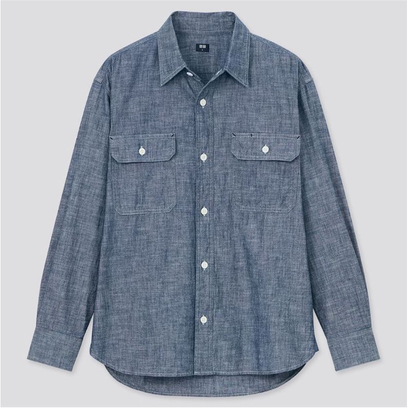 SALE Kemeja Pria Uniqlo chambray original
