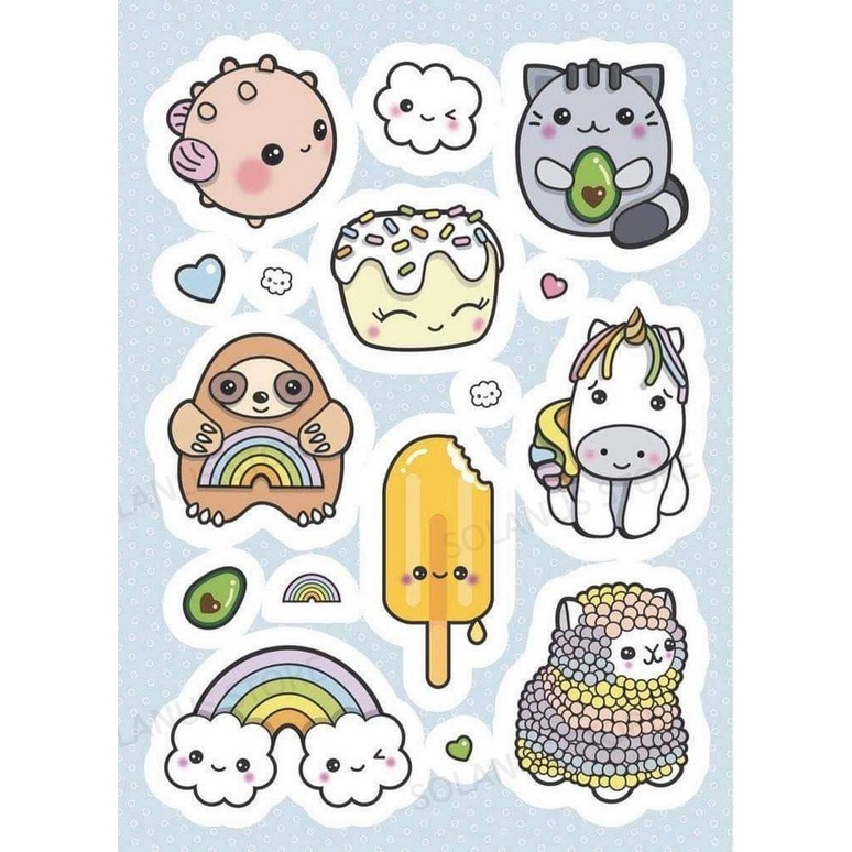 

Stiker Lucu Waterproof Sticker anti air per lembar A6 | Sticker Aesthetic untuk Scrapbook Case HP