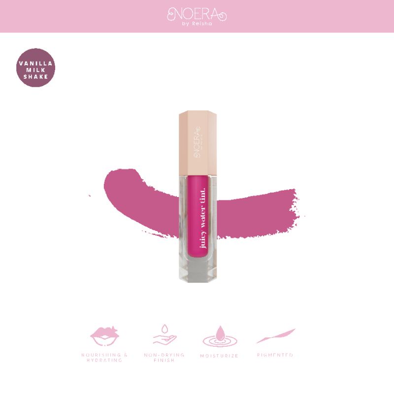 Noera Juicy Water Tint - Vanilla Milkshake - Lip Tint Noera BPOM