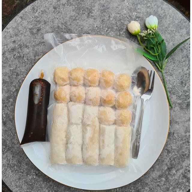 

PEMPEK IKAN ASLI CAMPUR ISI 25 PCS ADAAN LENJER 100.000