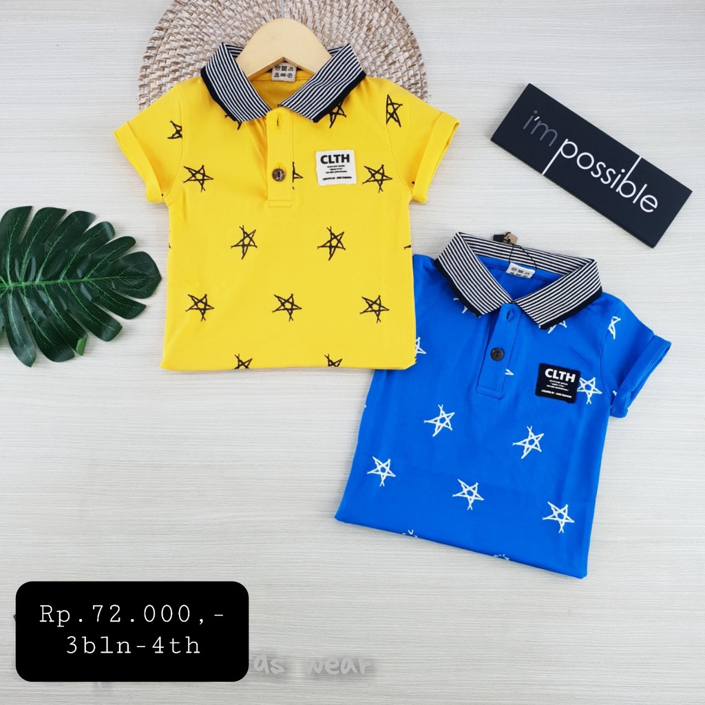 baju atasan kaos kerah anak cowok  laki laki /uson atp073