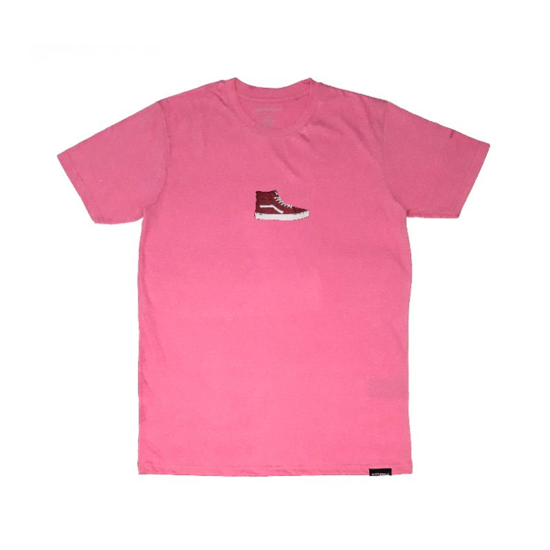 UNSTOPPABLE SK8 Maroon Heather Pink Tees | Kaos Pria | Kaos Distro Original