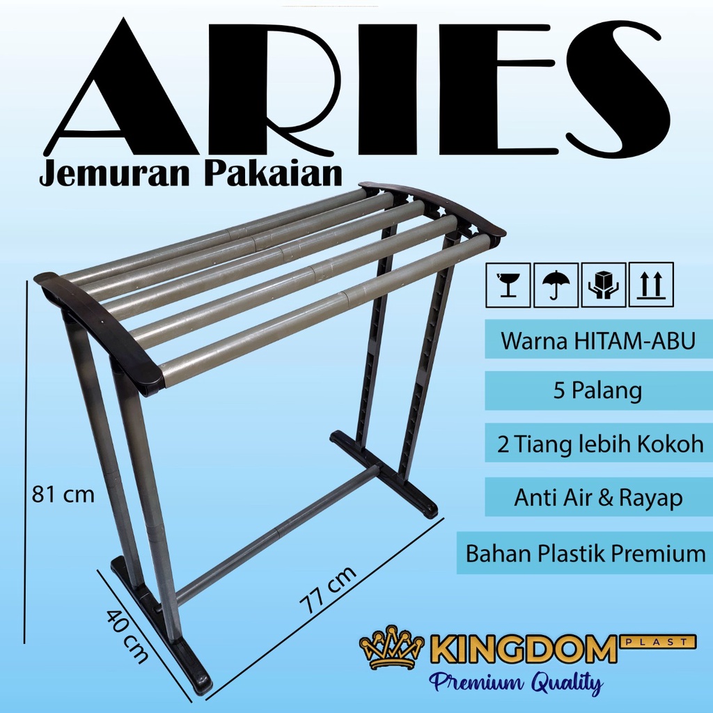 JEMURAN HANDUK KUAT KOKOH RAK HANDUK TOWEL STAND JEMURAN KINGDOM ARIES KUAT