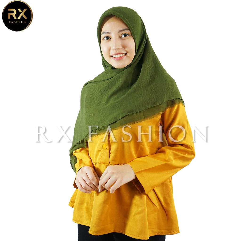 RX FASHION JILBAB CRINKLE SHAWL - FASHION MUSLIM 1R