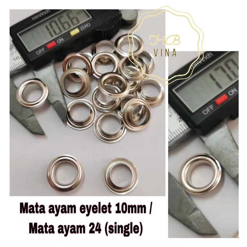 mata ayam eyelet 10mm / mata ayam eyelet 24 single / 10gross