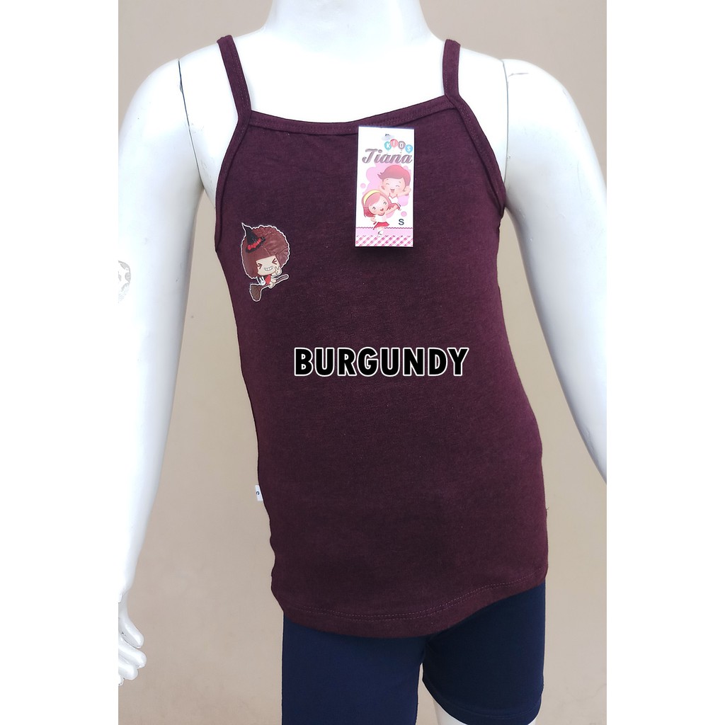 Tanktop/Singlet Tali Kecil TIANA Anak Perempuan 1-12 Tahun