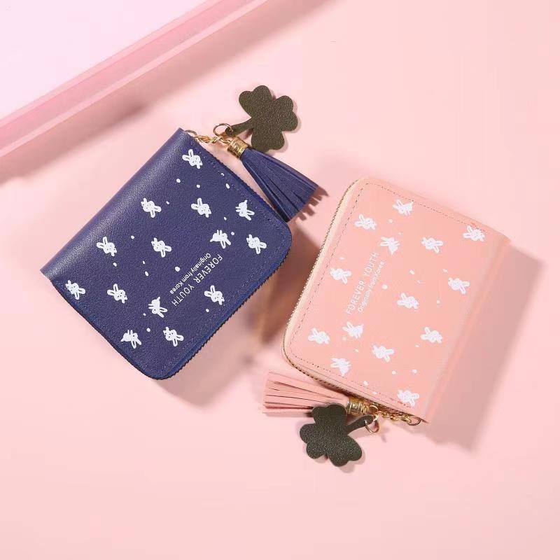 (Fy)DOMPET KOIN DAN UANG KERTAS/KARTU WANITA DOMPET  RESLETING IMPORT REAL PICT