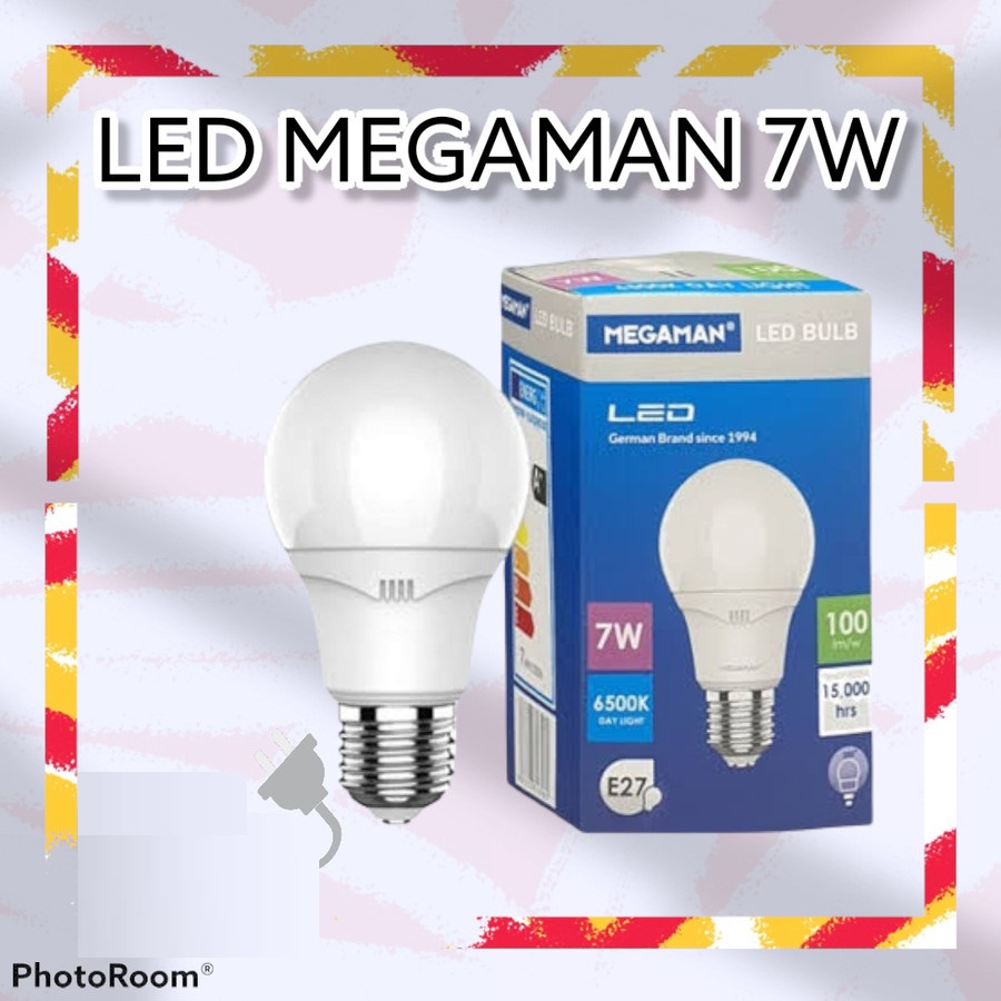 LAMPU LED MEGAMAN LED A-BULB 7 Watt 7W DAYLIGHT LAMPU BOHLAM