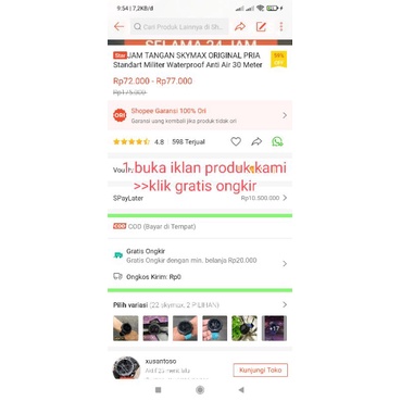 Tutorial cara melakukan pengecekan kapan sampai tujuan dan ongkir