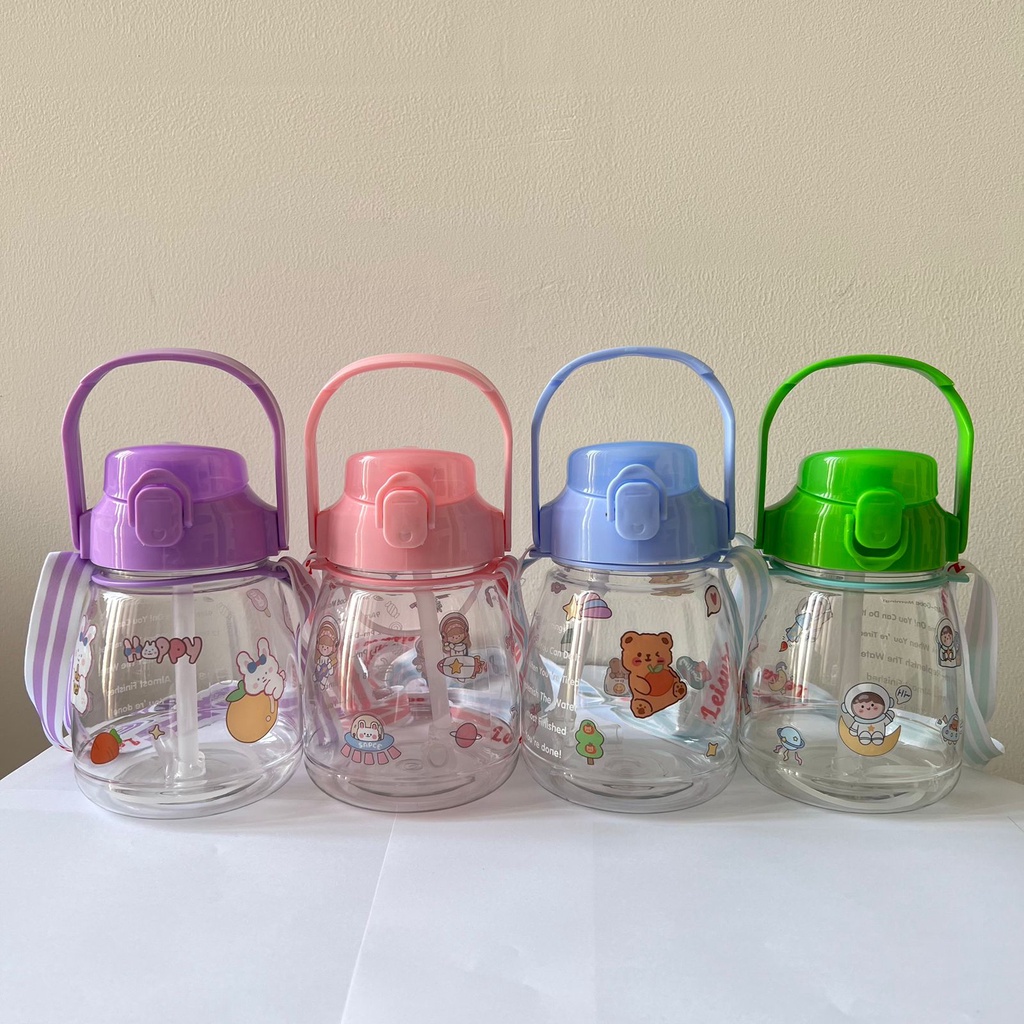botol minum 2000ml 1500 ml  lucu botol minum kekinian viral/1,3 liter gemoy viral