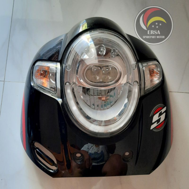 Lampu Reflektor Depan Scoopy FI set Tameng Panel Depan Sen Scoopy FI 2019 K93 Set