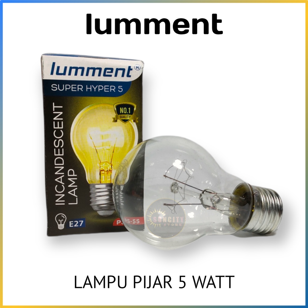 Lumment Lampu Pijar 5 Watt - Cahaya Kuning