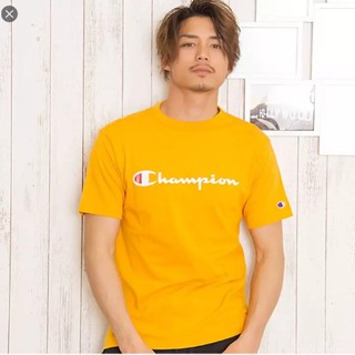  Kaos  Champion  Script Tee T Shirt full label full tag 