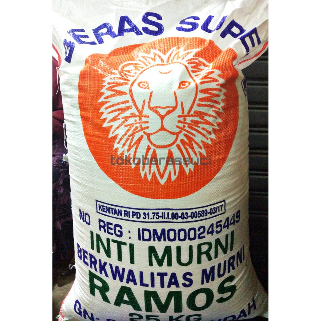 

BERAS PREMIUM RAMOS SINGA KUNING INTI MURNI 25 KG HIGH QUALITY