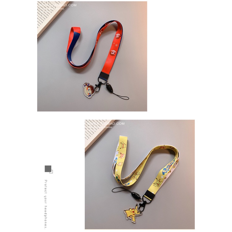 Ponsel lanyard anti-lost halter pendek dan panjang pergelangan tangan kartu pemegang tali melebar li