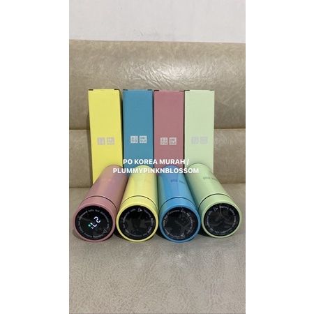 TUMBLER TERMOS TUMBLR UNIQLO PASTEL LED