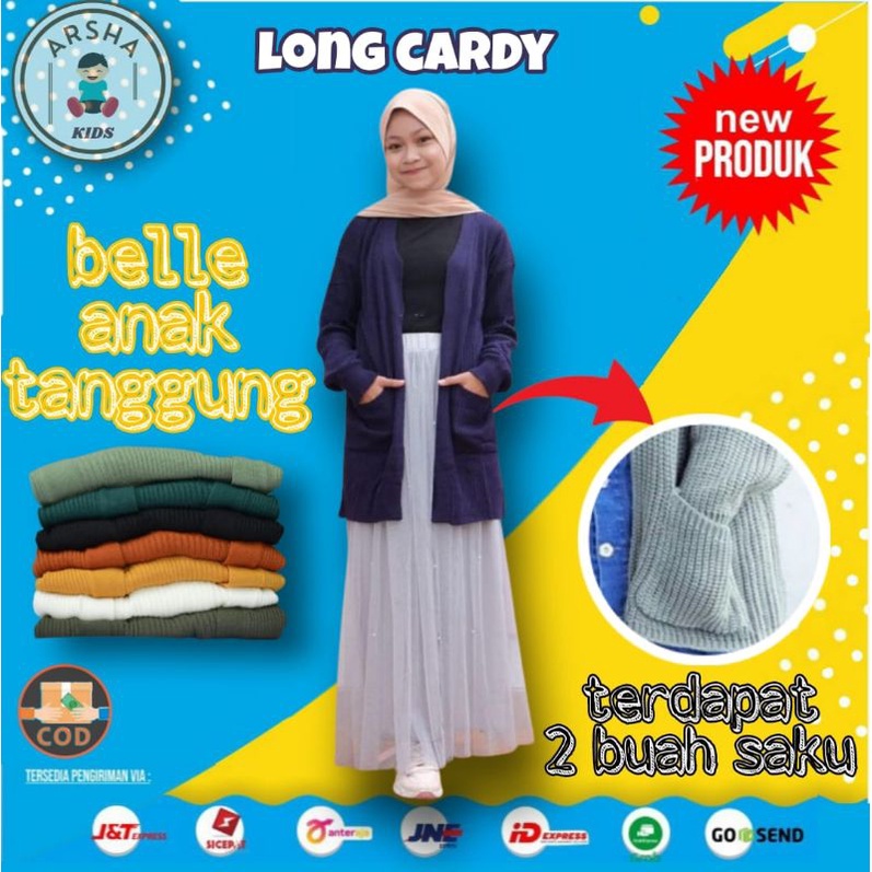 CARDIGAN RAJUT ANAK PEREMPUAN TANGGUNG 12 TAHUN SWEATER KARDIGAN RAJUT ANAK TEBAL MURAH LONG CARDI