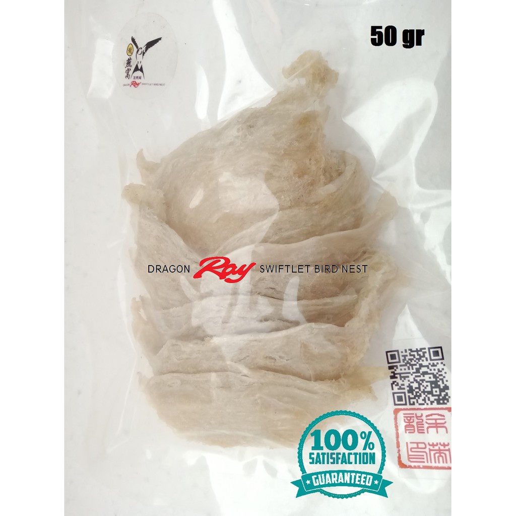 

50 gram - Sarang Burung Walet Mangkok Premium Bersih - Grade AAA