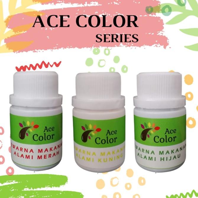 

ACE COLOR - Pewarna Makanan Alami/Natural Powder Merah, Kuning & Hijau TERLARIS TERPERCAYA ORIGINAL
