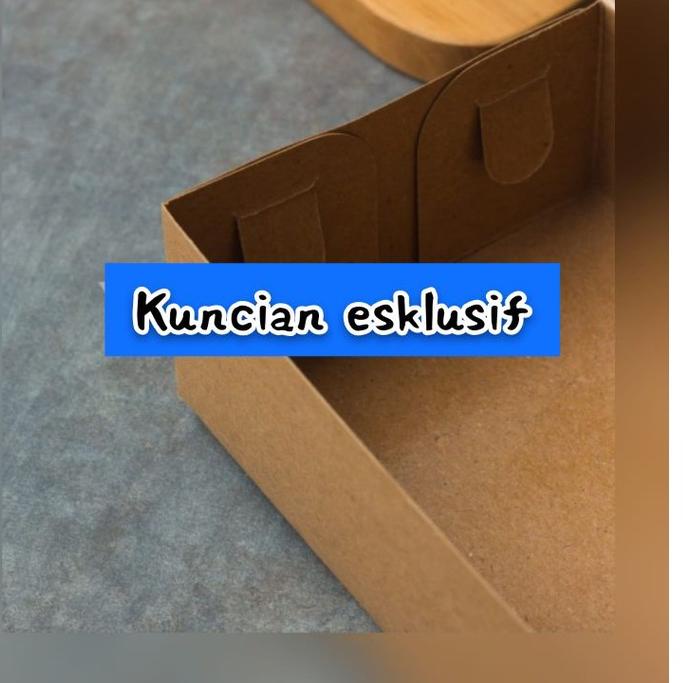 

Terjangkau Kotak Brownies Kraft Laminasi + Jendela Uk. 22x10x5cm 12 pcs ..