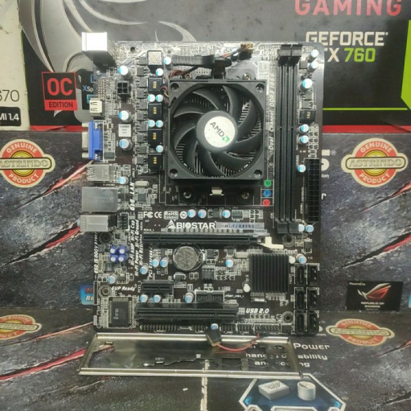 Motherboard AMD Biostar Socket FM2 Processor A6-5400k DDr3