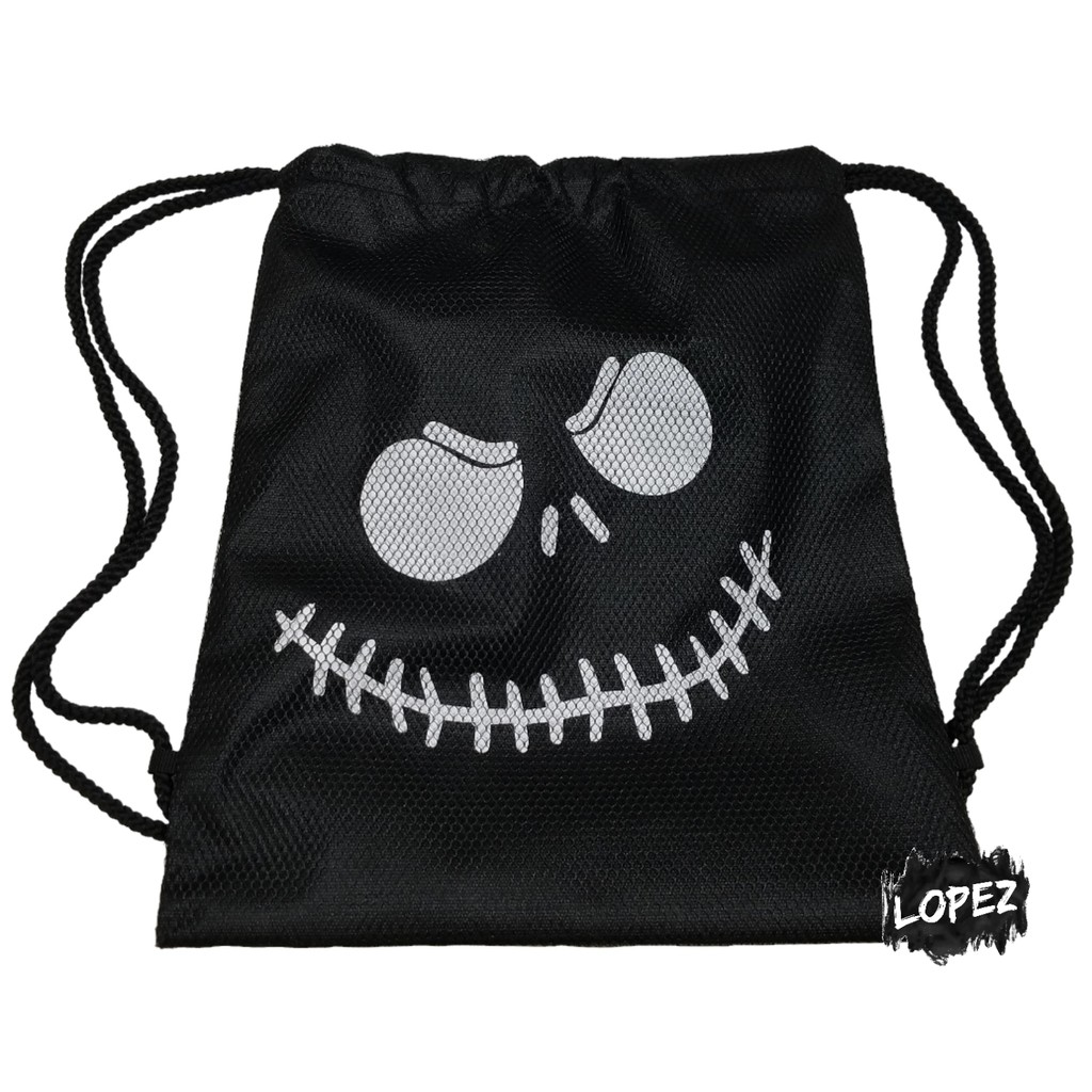 Tas Jaring Nightmare Before Christmast / Tas Serut Tengkorak Skull