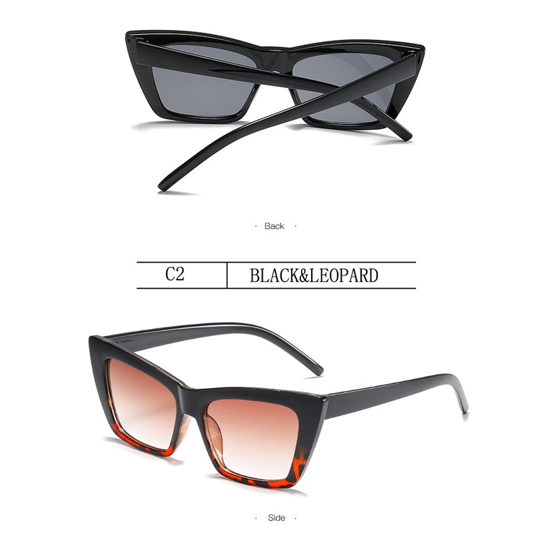 CATEYE Kacamata Hitam Cat Eye Pleastic Gaya Retro Untuk Wanita 2021