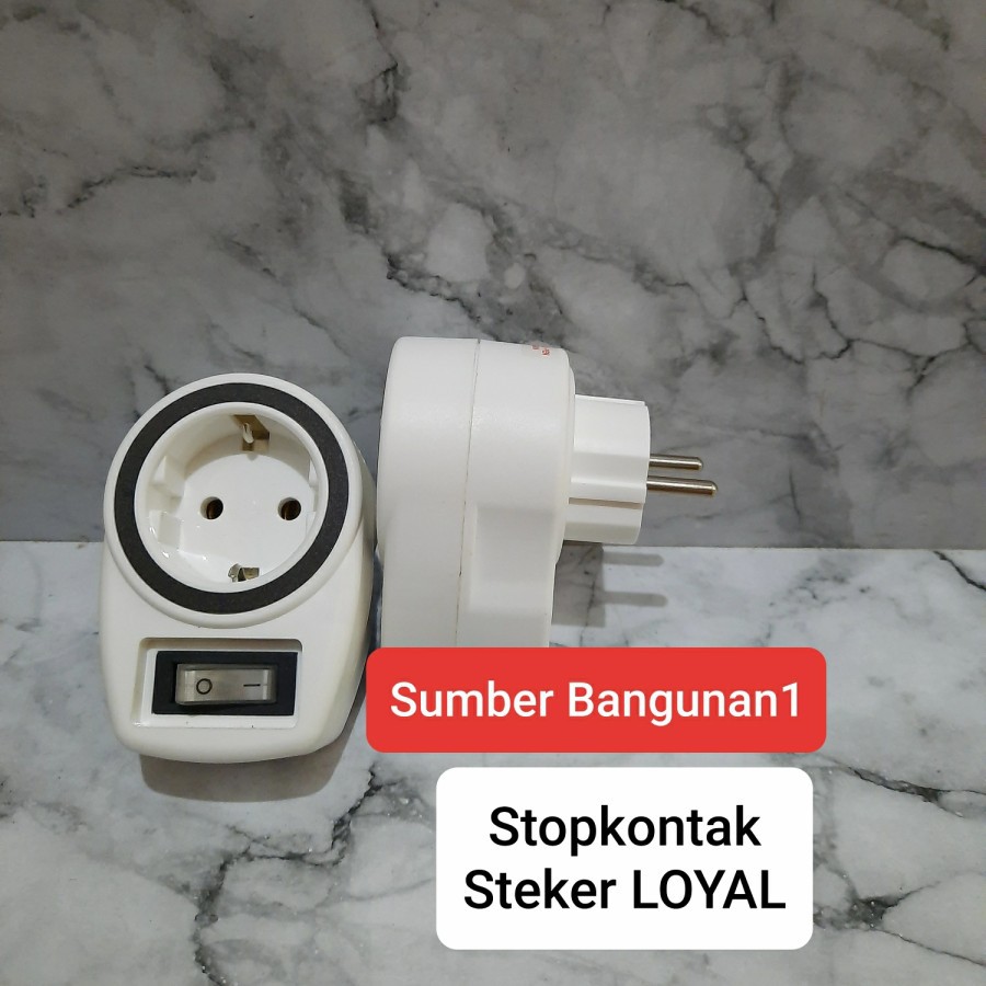 Stop kontak steker LOYAL saklar colokan listrik stopkontak on off