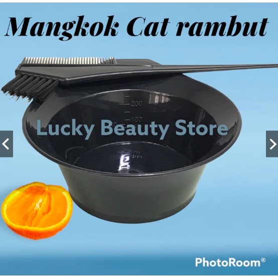 MANGKOK DAN SISIR 2IN1 KUAS / SISIR SEMIR CAT RAMBUT - KUAS WARNAI RAMBUT - HAIR CREAM COMB