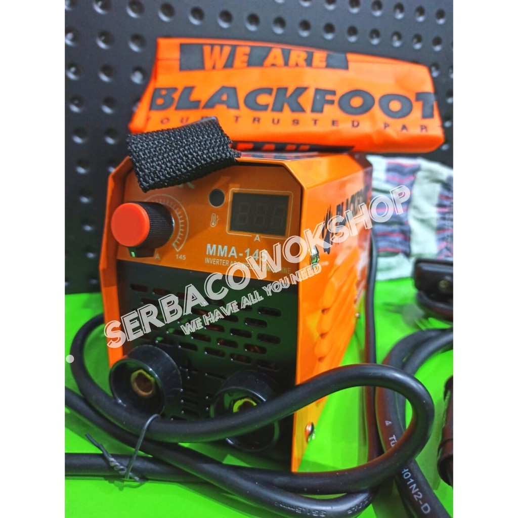 Blackfoot Mesin Las Listrik Inverter MMA 145 Welding Travo + Bonus Berkualitas