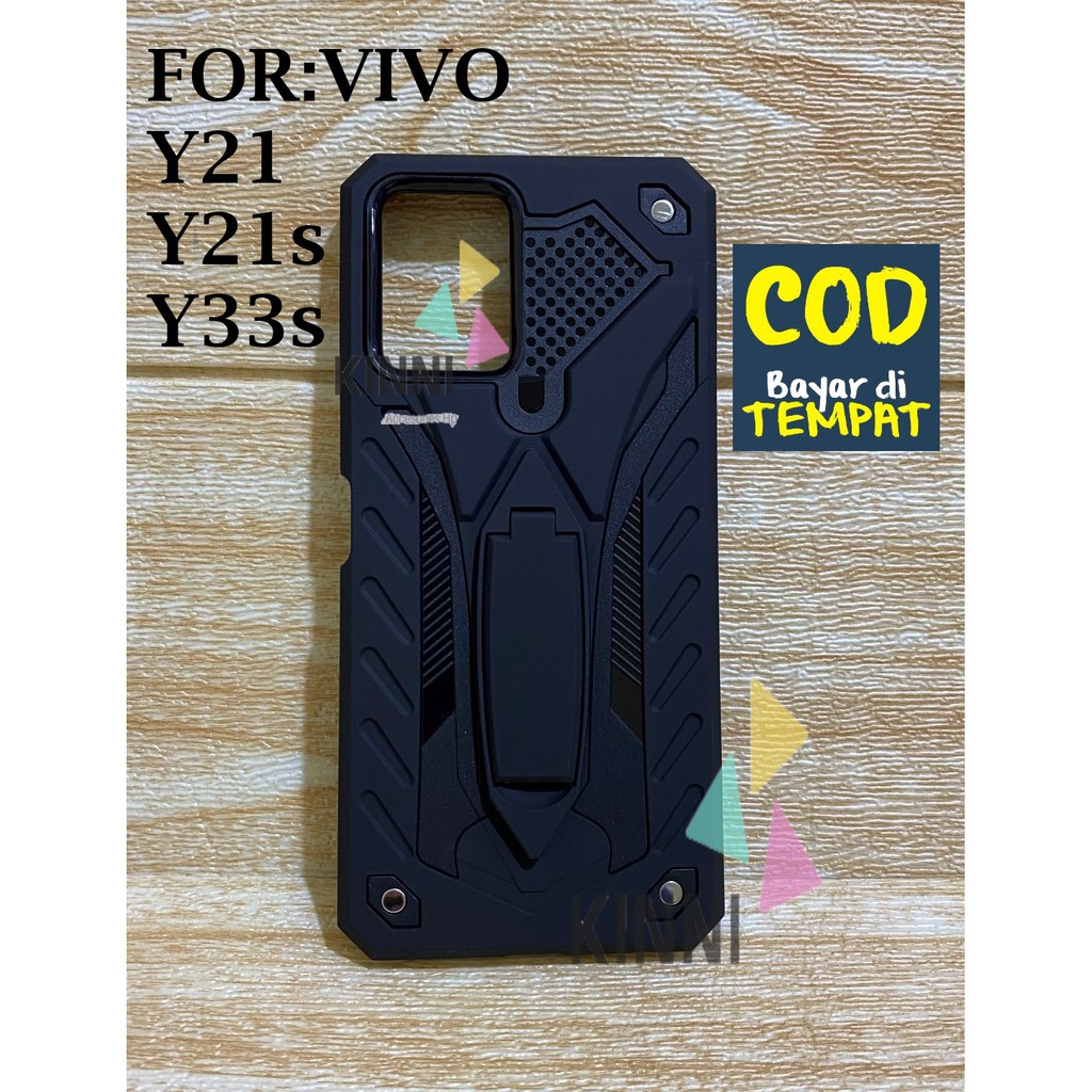 Casing Untuk VIVO Y21 | Y21s | Y33s Kickstand Transformers Robot Hardcase