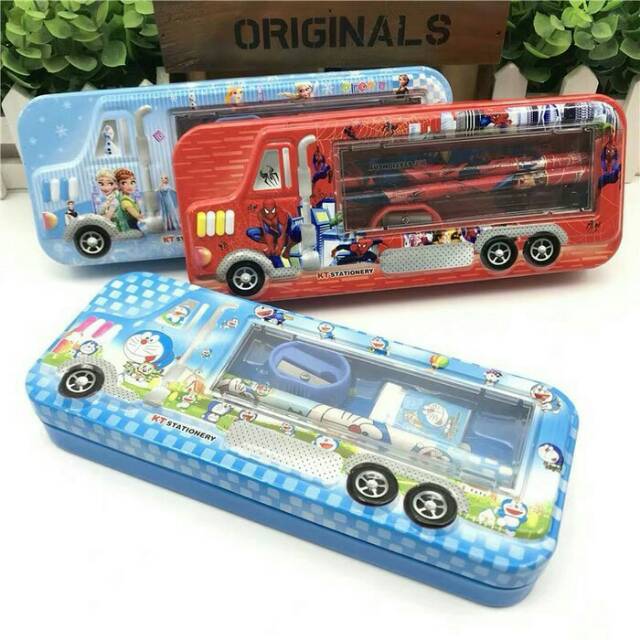 

Kotak Pensil Besi Truk dan Set Alat Tulis