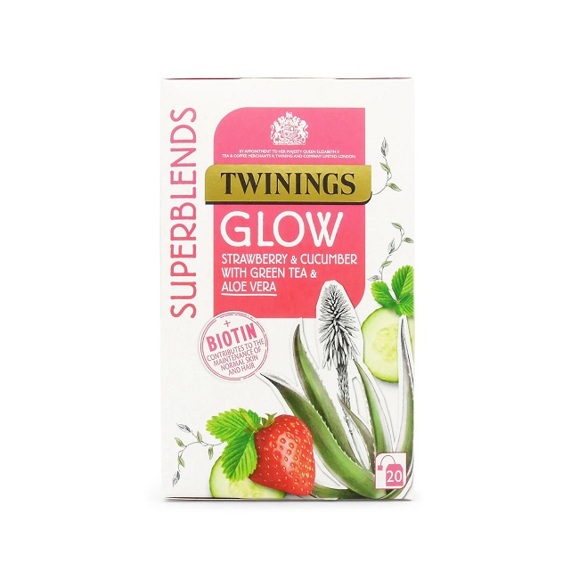 

Twinings Superblends Glow Strawberry Cucumber Green Tea 20 x 2 Gram