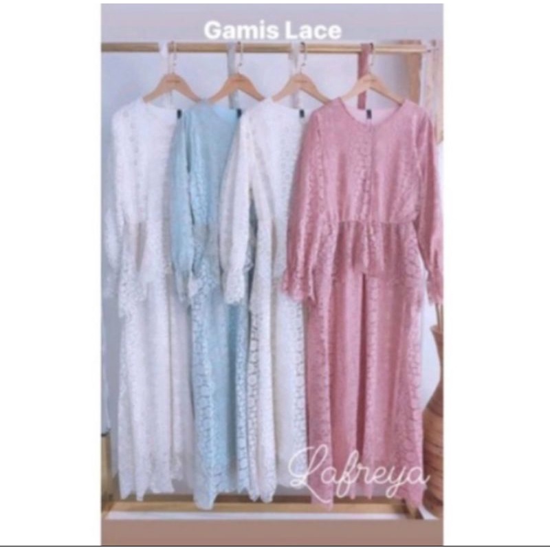 GAMIS BRUKAT LFY IMPORT BKK ORI/ DRESS BRUKAT IMPORT / GAMIS BROKAT PREMIUM