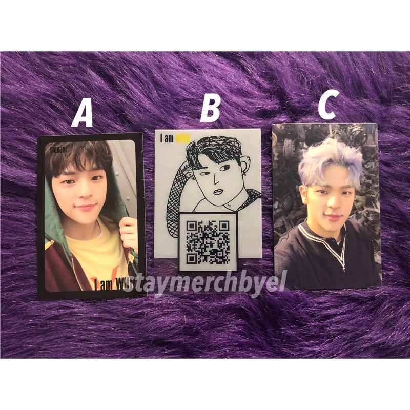 [Pc Kim Woojin] I Am Who IMW Black Border Potrait Woojin, I Am Not IMN Selfie Woojin