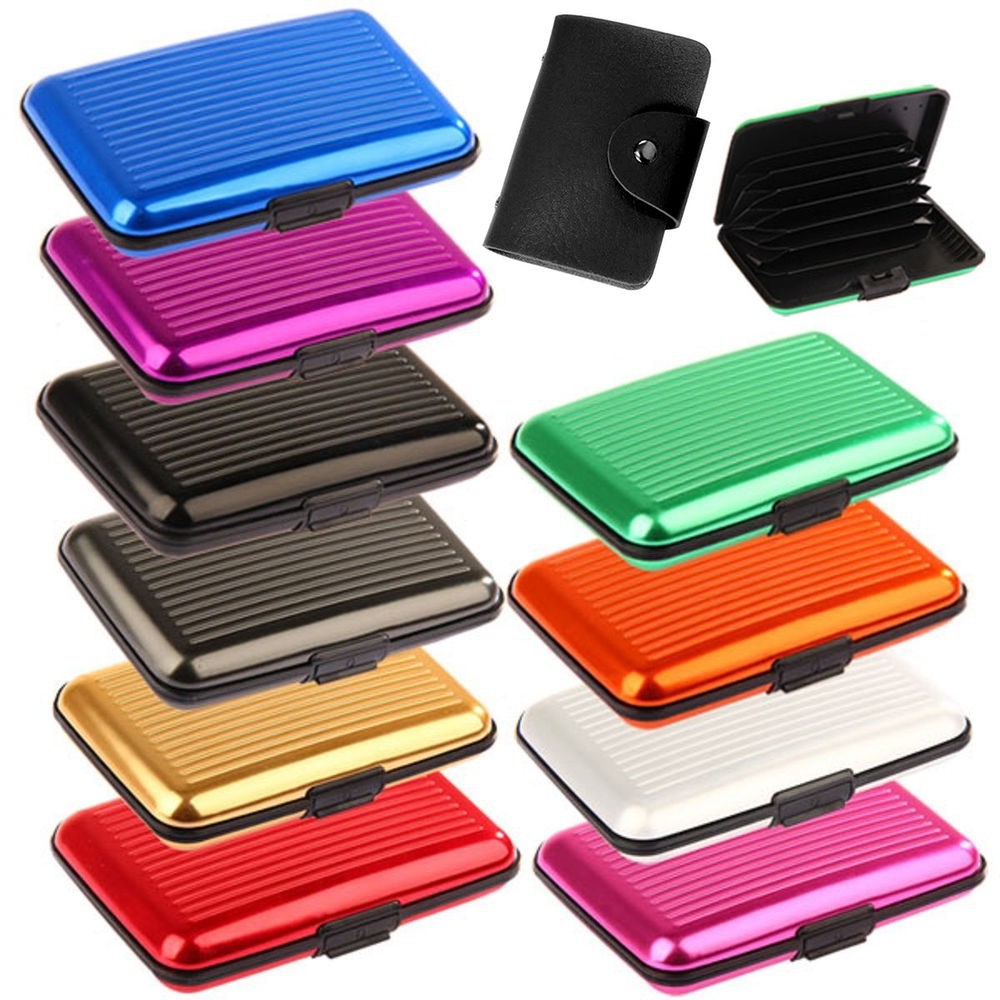 CARD GUARD HOLDER ALUMINIUM WALLET DOMPET ATM UANG KARTU KREDIT - DOMPET KARTU ALUMUNIUM