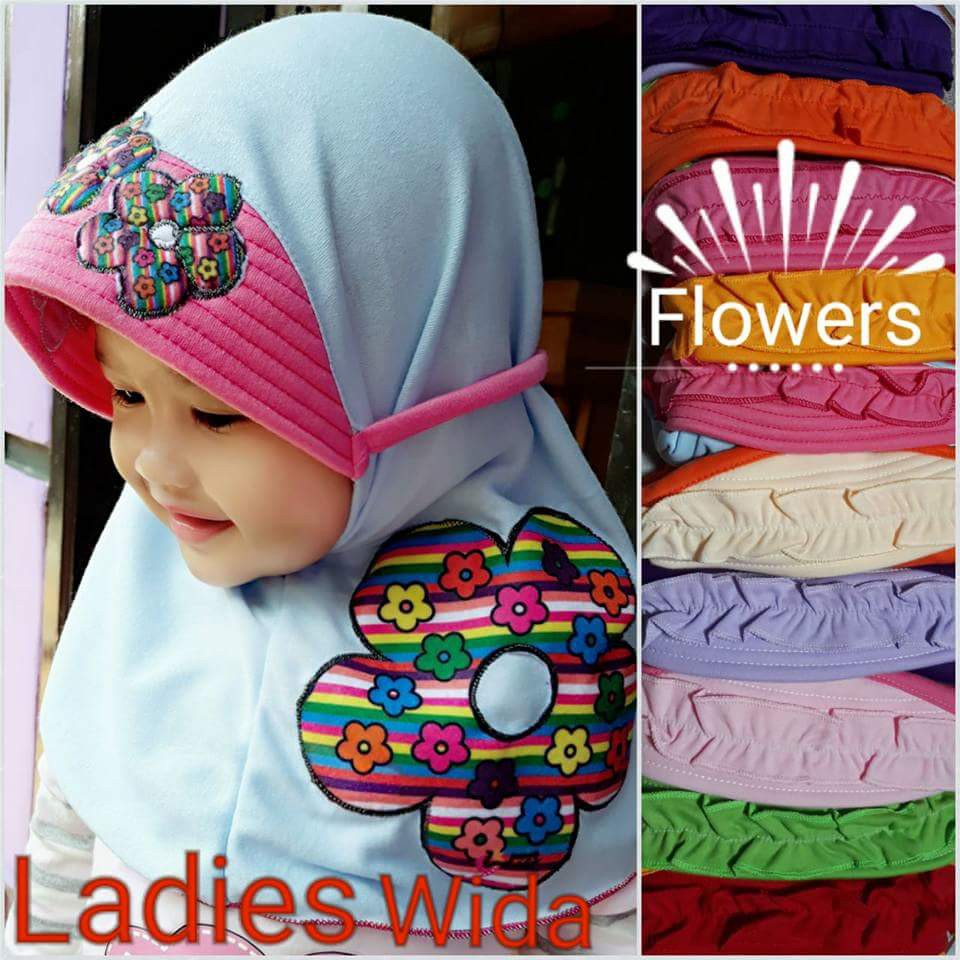  jilbab  lucu  jilbab  kaos bayi  FLOWER Shopee Indonesia