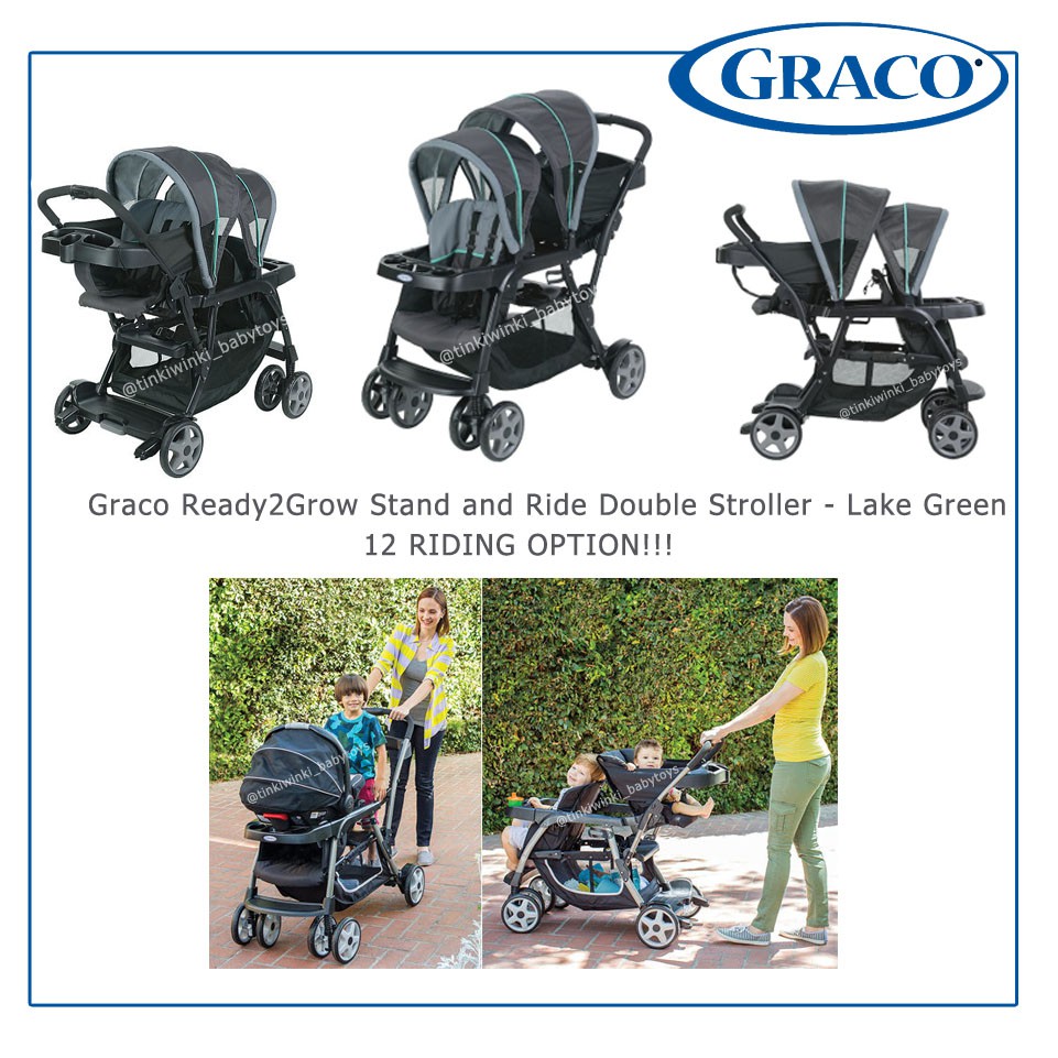 graco ready2grow stand and ride double stroller