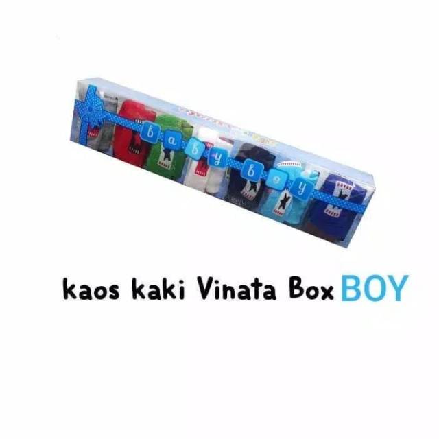 7 Pasang kaos kaki bayi / Kaos kaki vinata / Kaos kaki gift box - SNI