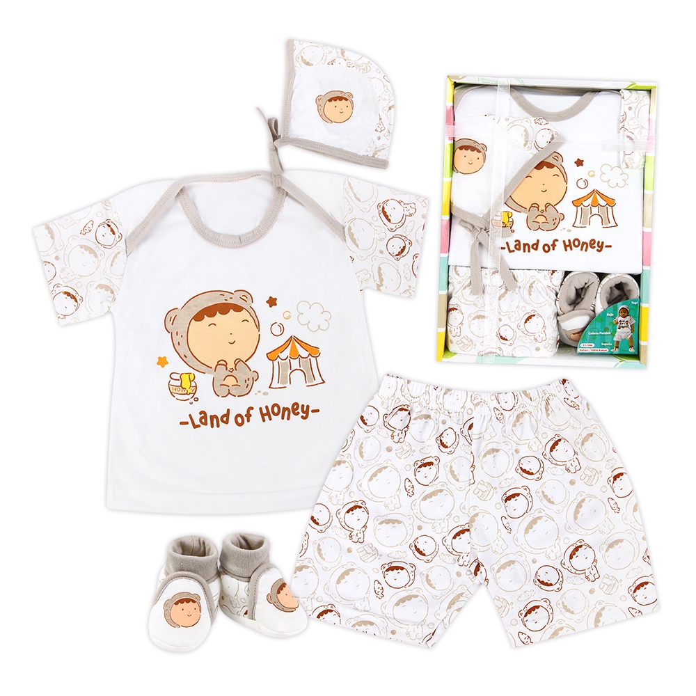 Kiddy Baju Set Bayi - Setelan Bayi Komplit - Gift Set - Baju Bayi Setelan Set - Kado Lahiran Newborn