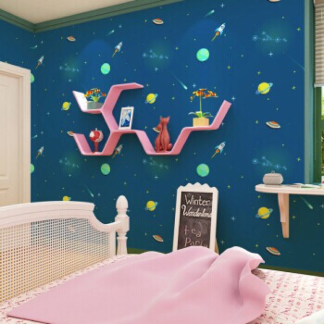 Wallpaper Sticker Dinding Motif PLANET